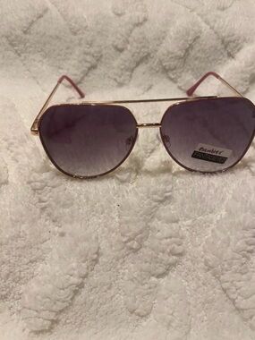 Flambier Purple Gradient Aviator Sunglasses - Women